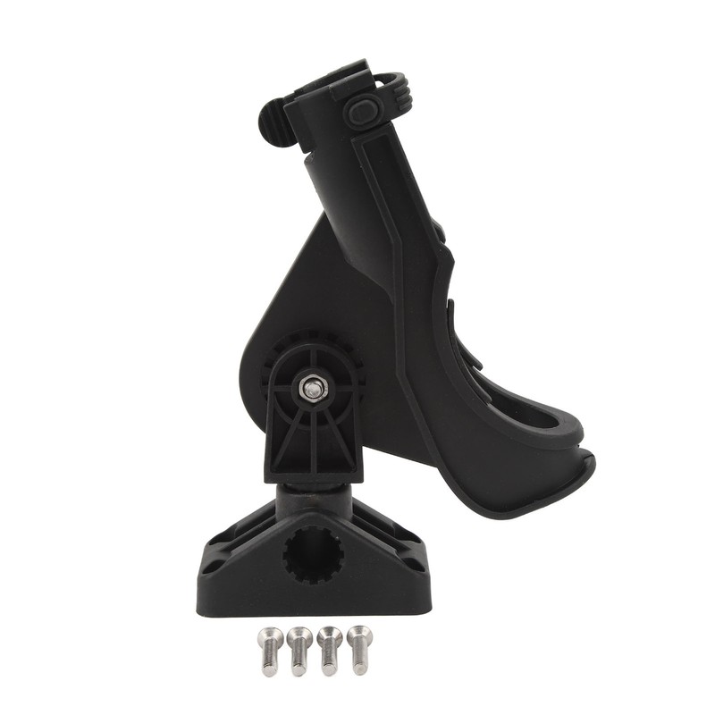 Fishing Rod Holder Clamp Base 360° Adjustable Rotating Weatherproof Open
