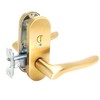Kawaguchigiken Lever Handle High Lever Lock Blister Pack Satin Gold