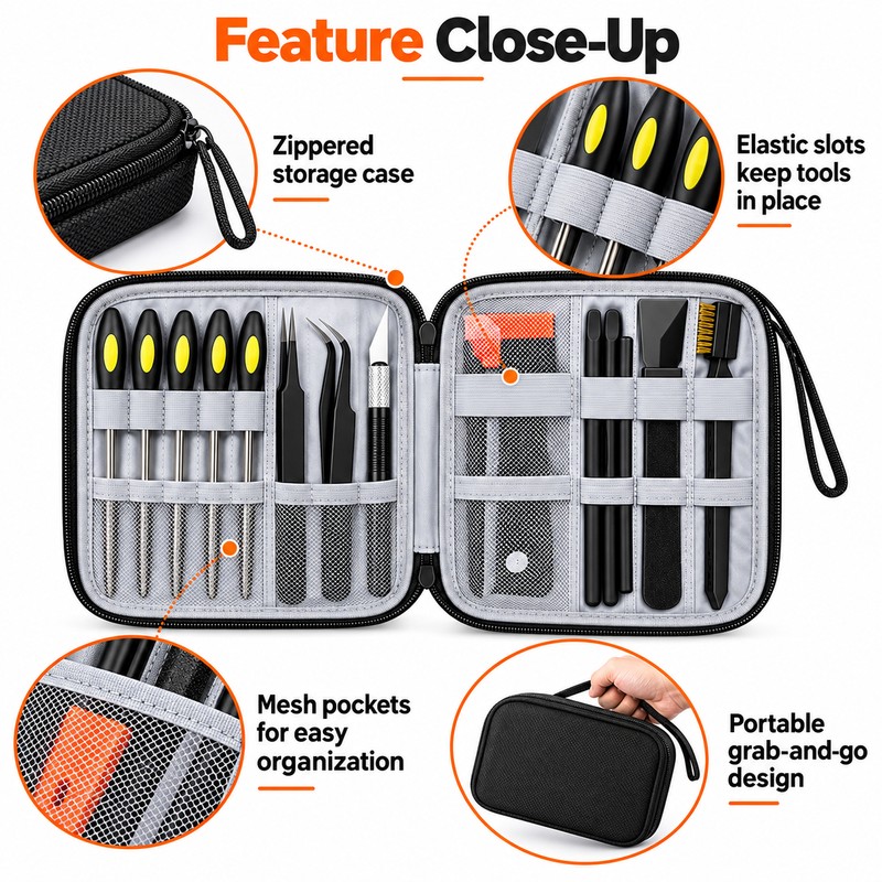 3D Printer Tool Kit for Print Cleanup and Maintenance –