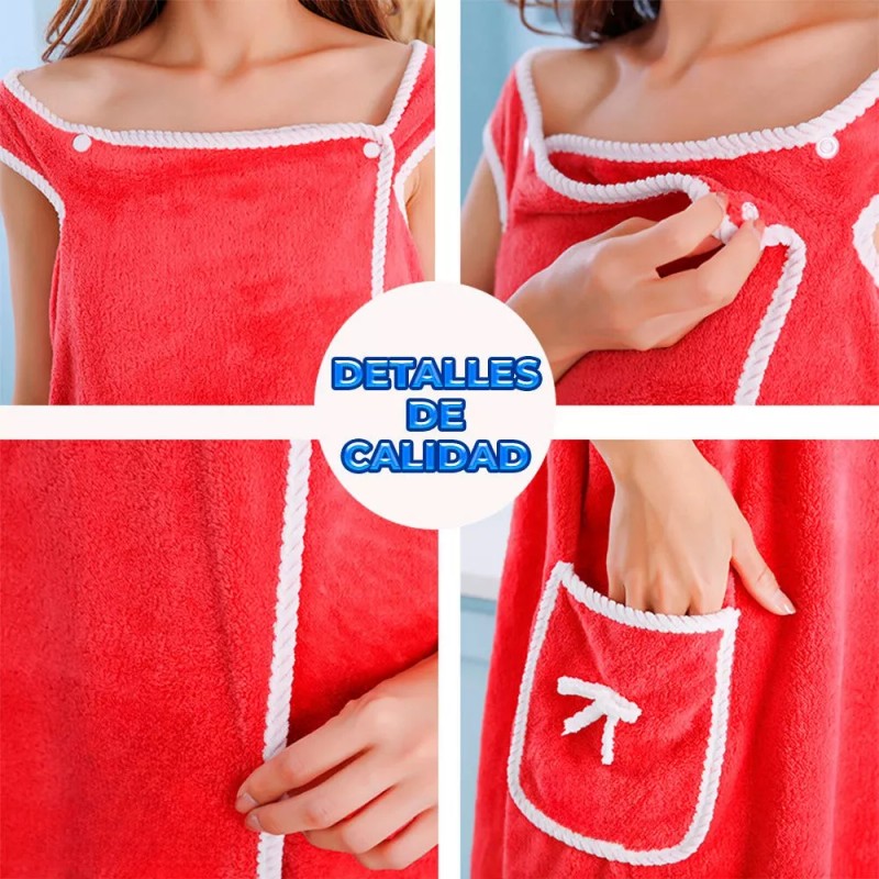 EGTMA Toalla Microfibra Con Bolsillo Para Manos Libres Absorbente