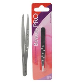 BeautyPRO Dazzle Me White Crystal Slant Tweezer