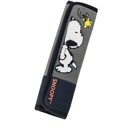 Bonform 7262-16GY Relaxed Snoopy Seat Belt Pad, Snoopy, 3.1 x 0.6 x 9.8 inches (8 x 1.5 x 25 cm), Gray