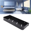 Shower Caddy Wall Mount Shelf with Hooks Space Aluminium Large