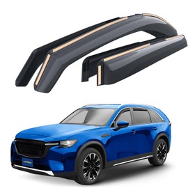 Goodyear Shatterproof in-Channel Window Deflectors for Mazda CX-90 2024-2025, Rain Guards, Window Visors for Cars, Vent Deflector, Car Accessories, 4 pcs - GY008042