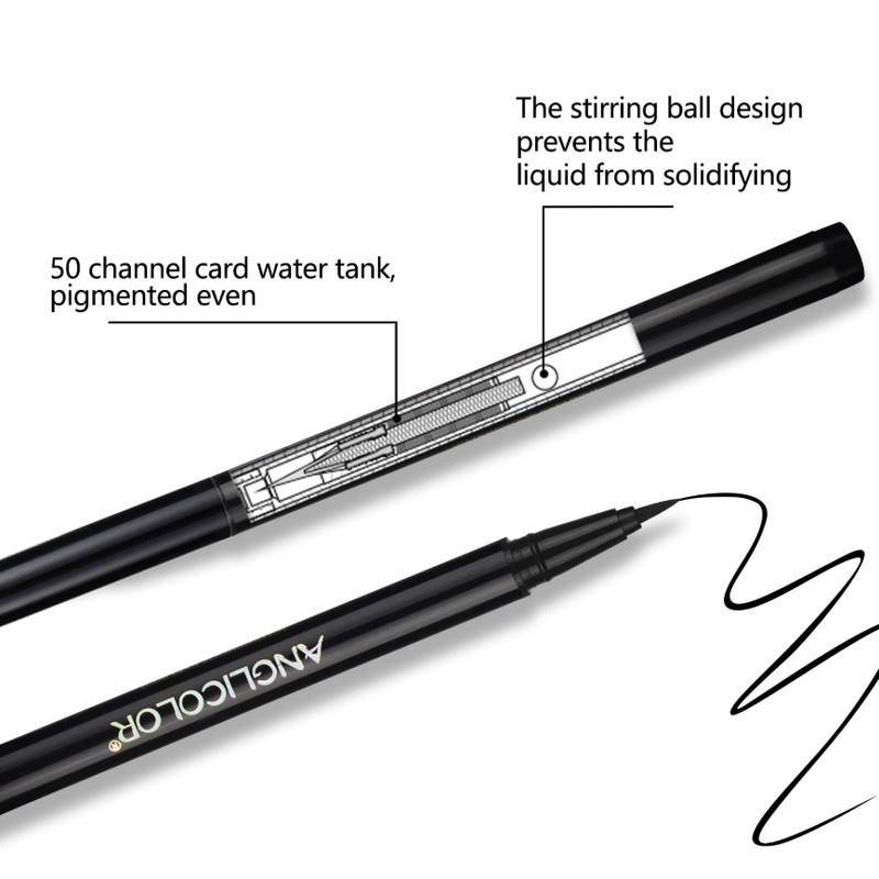 Anglicolor 6 Colours Coloured Eyeliner, Diamond Glitter Liquid Eyeshadow Durable