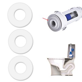 3 Pack 816.418.00.1 Toilet Flush Valve Seal Ring Compatible with Geberit Replacement Flush Valve Base Sealing Washer Silicon Clear Washers Repair Rubber Seal Diaphragm Washer Toilet Cistern Seal