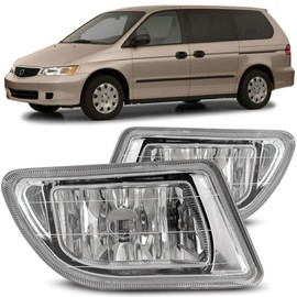 Winjet Fog Lights Compatible with [1999-2004 Odyssey] Driving Fog Lights + Switch + Wiring Kit