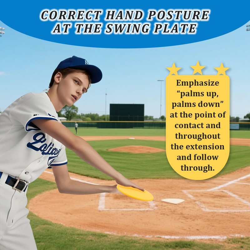 4 Pack Baseball Swing Trainer Swing Disk, 7 Inch Baseball