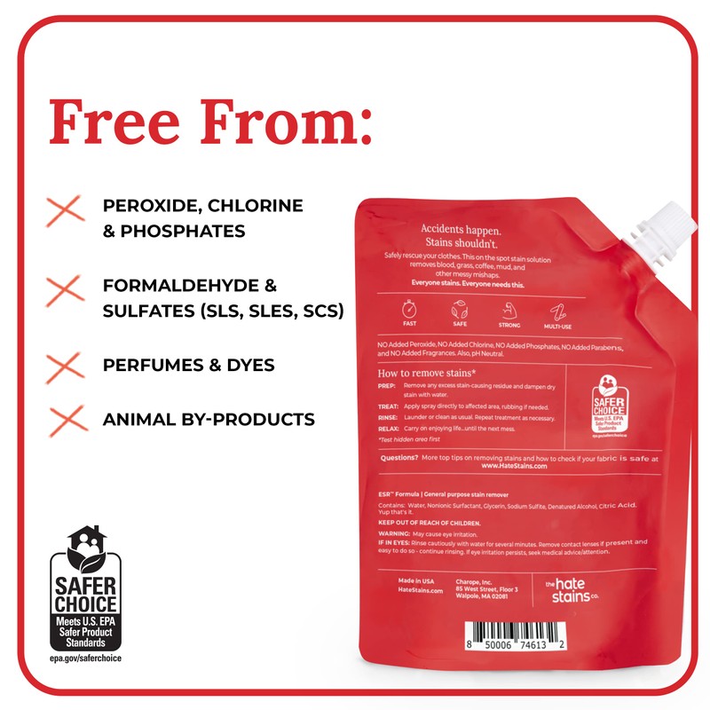 Emergency Stain Rescue Stain Remover Spray - Fast-Acting Spray for