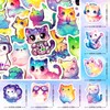 SigyoJeom 200PCS Starry Sky Cat Stickers, Holographic Stickers for Kids