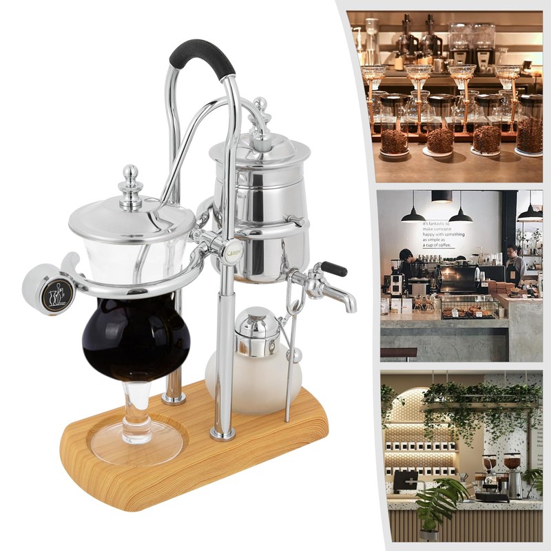 WANLECY Vintage Siphon/Syphon Coffee Maker, Belgian Luxury Coffee Brewer Pot