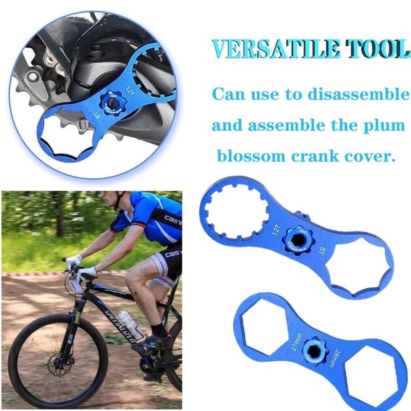 ZHAOYCSH 2PCS Bicycle Front Fork Repair Tool - Blue Fork