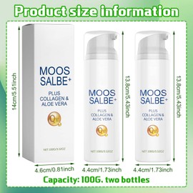 DOWNDRIFT Moss Ointment Plus Moss Ointment Active Skin Repair, Moss Ointment, Moss Ointment Cream for All Skin Types, 100 ml, Pack of 2