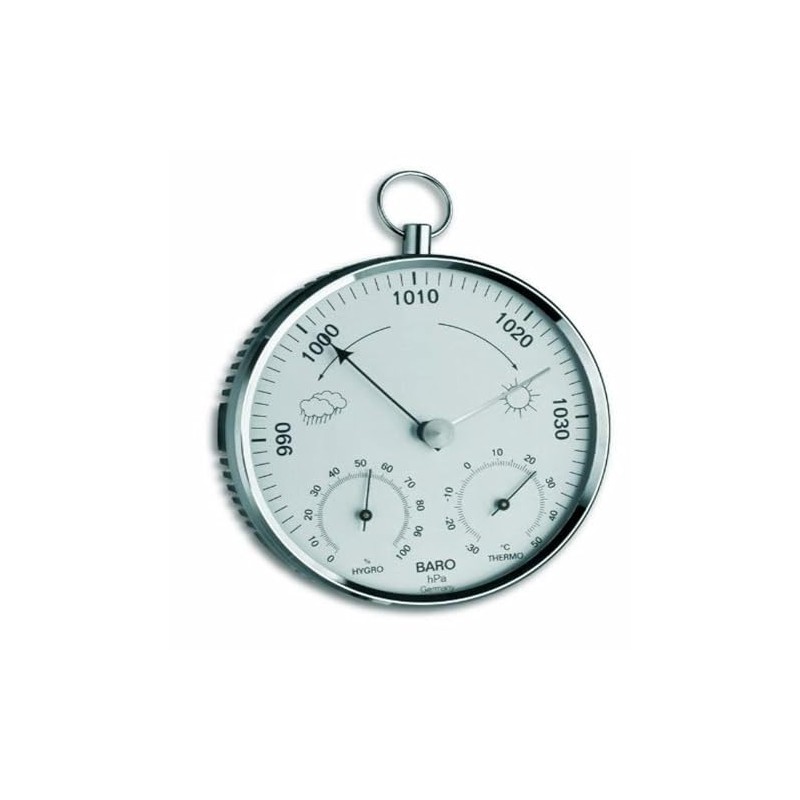 Green Wash Ltd TFA Dostmann Analogue Weather Station with Metal