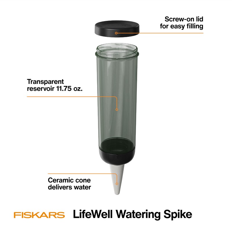 Fiskars Watering Spike for Indoor Plants, Self-Watering Device to Water