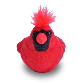 Wild Republic Audubon Birds Northern Cardinal Plush with Authentic Bird Sound, Stuffed Animal, Bird Toys for Kids and Birders