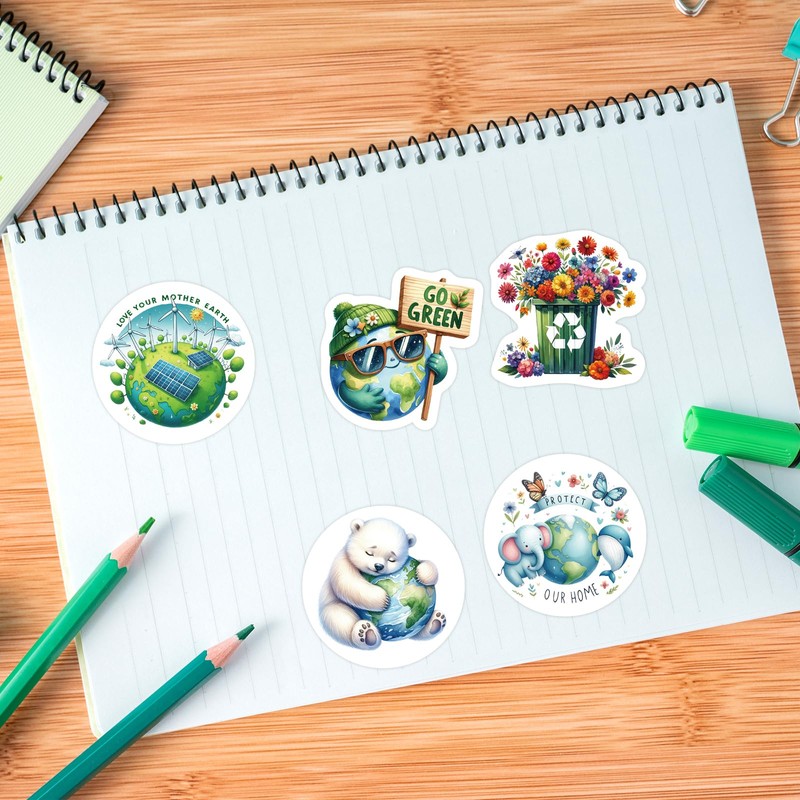 Treasure Cove Save The Earth Sticker for Kids Earth Day