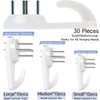30 Pcs Upgraded Non Trace Picture Hooks –3-Size Set for
