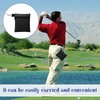 Eophmi Golf Tee Bag Pouch, Black Zipper Storage Bag with