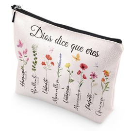 Sitsink Spanish Bible Verse Gifts - Wildflower Biblia Inspira en Español Gift for Mother's Day Birthday Regalos Cristianos Para Mujer, white, Spanish Bible