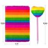 Biiange Plush Notebook, Fluffy Notebook Set, Rainbow Plush Notebook Diary,