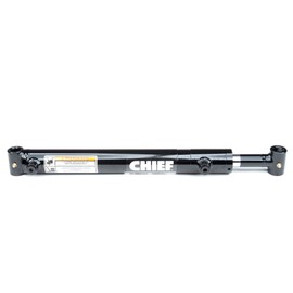 Chief LD Loader Welded Hydraulic Cylinder - Double Acting Cylinder for Light Duty Applications - 1.5” Bore, 20” Stroke, 3000 PSI, Retracted Length 28”, 48” Extended, 3340 lbs Column Load, SAE 6 Port