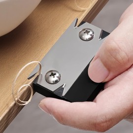 Woodworking Edge Trimmer with 2 Replacement Blades, Edge Banding Trimmer for Wood PVC ABS Edge Cutter Edging Tape