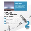BGEHHCY 2Pcs 025-37499-000 Gas Furnace Flame Sensor Fit for Luxaire
