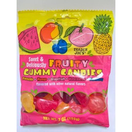 Trader Joe's 4 Packs Trader Joes Sweet Deliciously Fruity Gummy Candies 7oz Each NEW