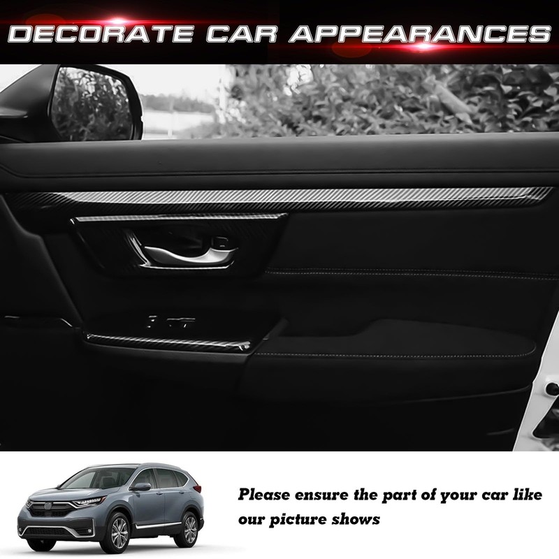 x xotic tech Interior Door Panel Stripe Molding Cover Trim,Carbon