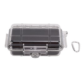 QANYEGN Waterproof Box, Survival Box Container, Survival Storage Box, Shockproof Storage Box, Shockproof Plastic Box, Waterproof Plastic Box for Camping, Hunting (Small)