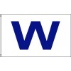 Flags Importer Big Blue W Flag 3x5 ft Win Wrigley Field Chicago Cubs Baseball Banner White