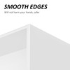 Hongtuocb White Acrylic Tissue Box Cover with Storage Tray,Square Acrylic