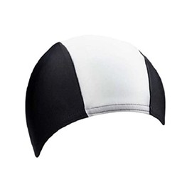 Beco Fabric Swim Cap Swimming Cap, Unisex, Textil-Schwimmhaube, white/black, One Size