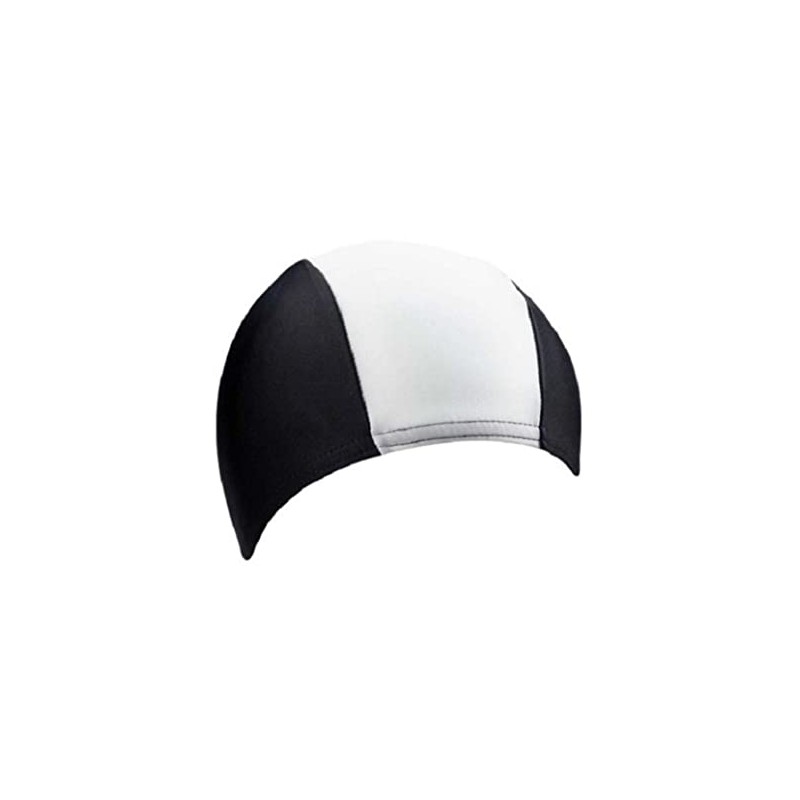 Beco Fabric Swim Cap Swimming Cap, Unisex, Textil-Schwimmhaube, white/black, One