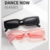 IKANOO Retro Rectangle Sunglasses for Women Men Small Square Frame