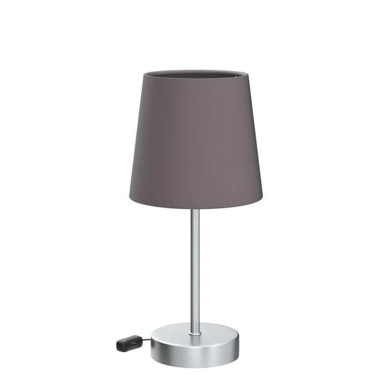 LED Table Lamp I Fabric Lamp Matte Nickel I E14
