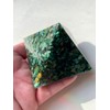 Green Fuchsite Pyramid Crystal Orgone Generator Energy Accumulator PERFECT GIFTING
