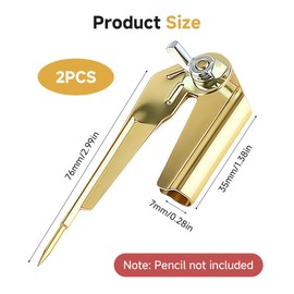 OIHCAZ 2PCS Scribe Tool, Scribing Compass Pencil Compass and Scriber Accurate Circle Compass Tool Scribing Tool for Drawing Circles, Woodworking, Metalworking, and Leather Work