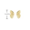 Butterfly Wings Stud Earrings for Women Teen Girls, 14K Gold