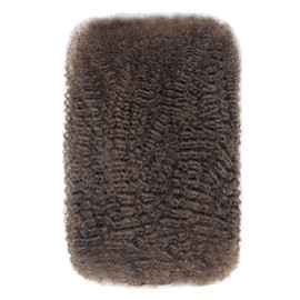 Pre-sretched Afro Kinkys Bulk Human Hair for Permanent Micro Locs/Twists/Braids/Repair Locs Afro Kinky Curly Bulk Length and Thickness Extending(#4,16inch 50g)