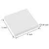 ZCZN White Sticky Notes,3 x 3 in,100 Sheets/Pad,4 Pads/Pack