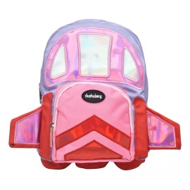 Lluvia Mochila Maternal Cohete Espacial Dushulang 3d Lisa Lila Y Rosa Ll23kbm010 Lluvia Color Lila/rosa Diseño De La Tela 3d Liso