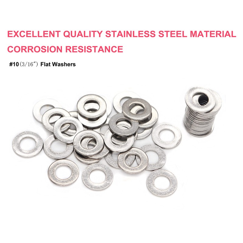 cSeao 100pcs 10# (3/16") ID x 1/2" OD 1.0 Thickness