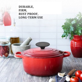 Pvczool Dutch Oven Knob for Replacement Button, Bakelite Replacement Knob Dutch Oven Pots Knob Handle Pan Lid 2 Sets