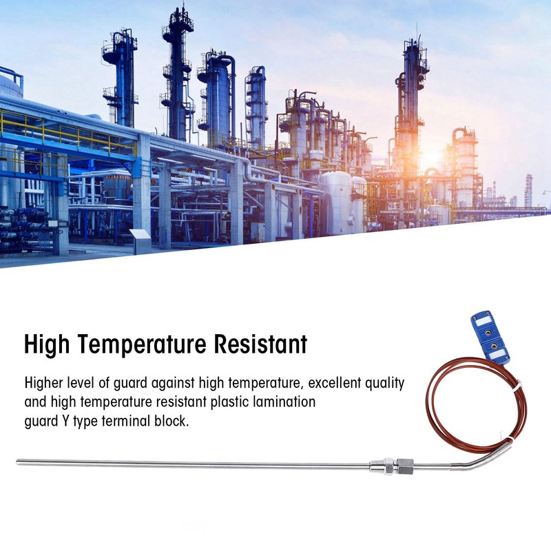 NTC Temperature Sensor ‑200℃‑350℃ T Type Thread 1/8in Diameter 5x330mm