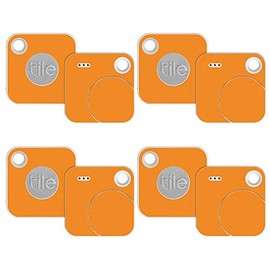 MightySkins Skin Compatible with Tile Mate w/Replaceable Battery (2018) - Solid Orange | Protective, Durable, and Unique Vinyl wrap Cover | Easy to Apply, Remove, and Change Styles | Made in The USA