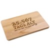 Bread Board with Saying for the 70th Birthday - Tage