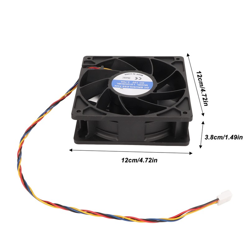 12 cm Fan, High Contour, High Speed, 120 x 38