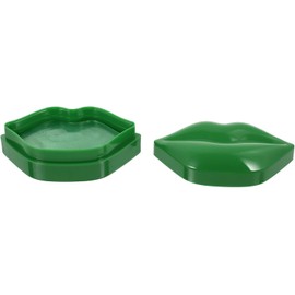 Mascarillas Labiales de Colágeno Hidratantes Antiarrugas para Labios, 20 Piezas en Tela No Tejida Verde, No Grasosas para Cuidado y Suavidad Diaria